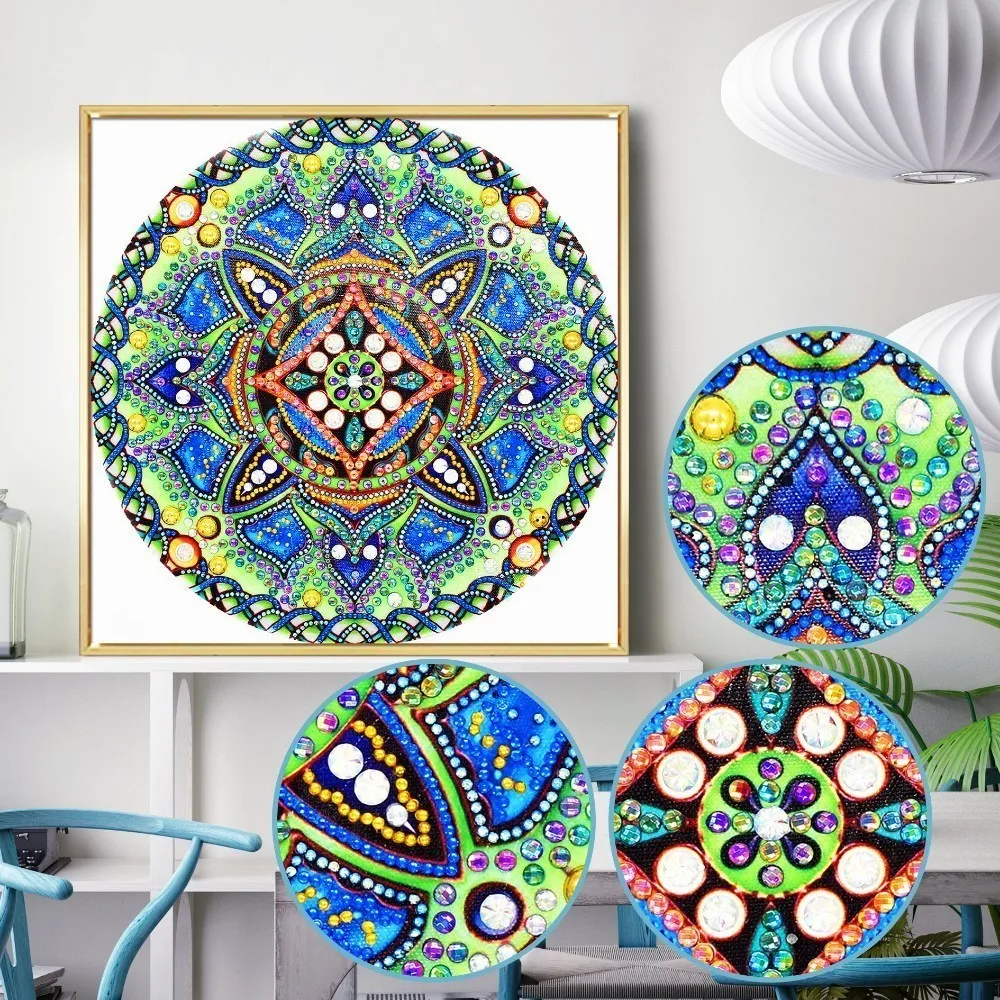 EverShine Diamond Embroidery Special Shape Mandala Picture Rhinestones Painting Cross Stitch Flowers Mosaic Kits | Дом и сад