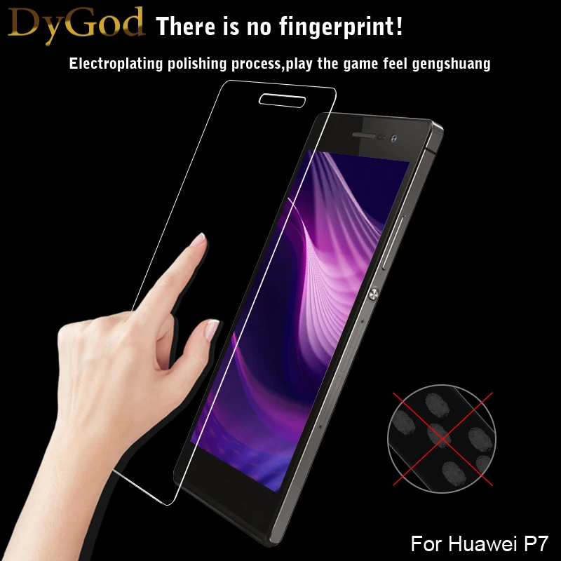 DyGod для Huawei Y7 закаленное стекло Переднее защитная пленка экрана Ascend P7 Замена