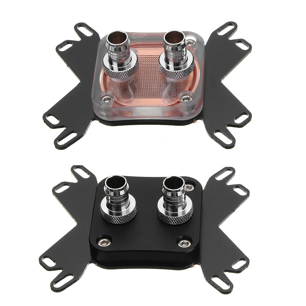 

LEORY Fancier Copper CPU Cooler Water Cooling Water Block for Intel LGA 1155 2011 AMD AM4 Computer Components Fans Cooling