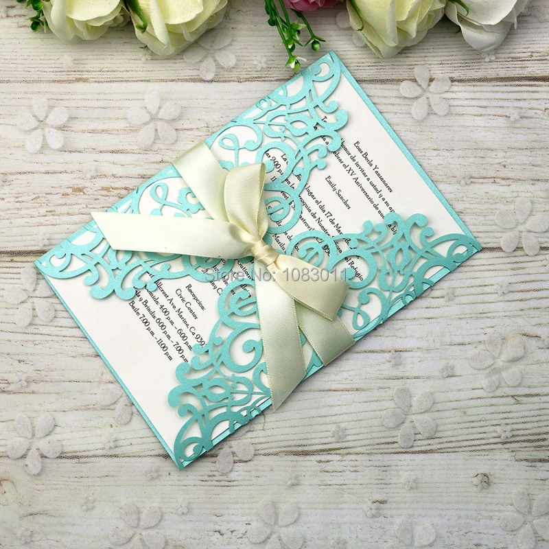 20 шт. карточки с лентой для свадебной вечеринки|Открытки и приглашения| |