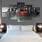 Домашний декор плакат HD фотографии печать на холсте 5 шт. Тома Клэнси Радуга шесть осада видео игры Гостиная декоративная живопись