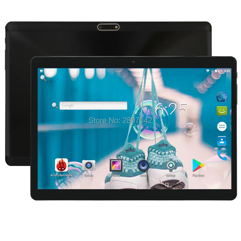 Google Ultra Slim Tablet PC 4 ГБ ОЗУ 64 Гб ПЗУ Восьмиядерный две камеры 1280X800 2.5D стекло IPS экран