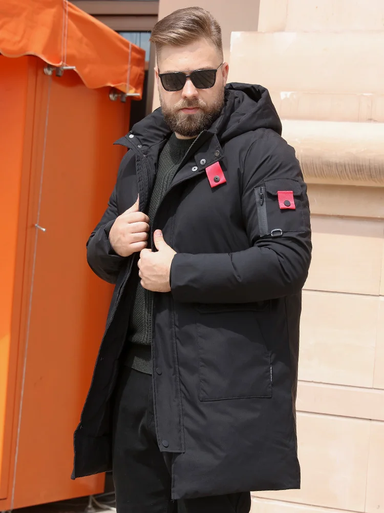 Зимние куртки для мужчин большие размеры 10XL 9XL 8XL XL Длинные ветрозащитные с