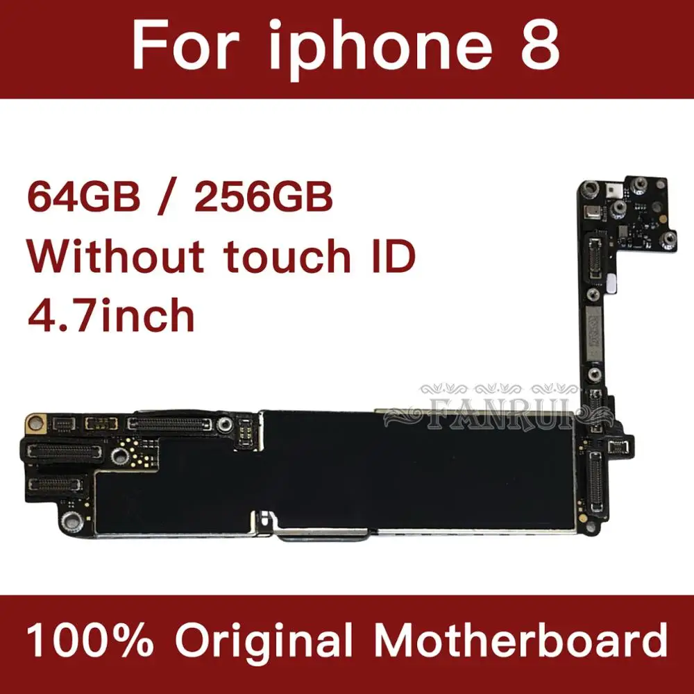 Бесплатная материнская плата iCloud для iPhone 8 без Touch ID оригинальная