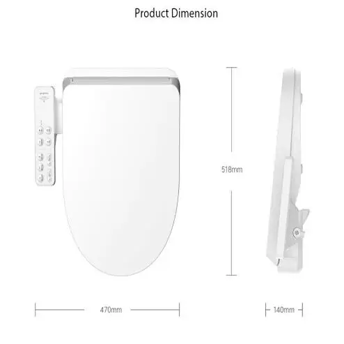 Xiaomi Mijia Смарт сиденье для туалета Washlet удлиненные УФ стерилизации электрическое
