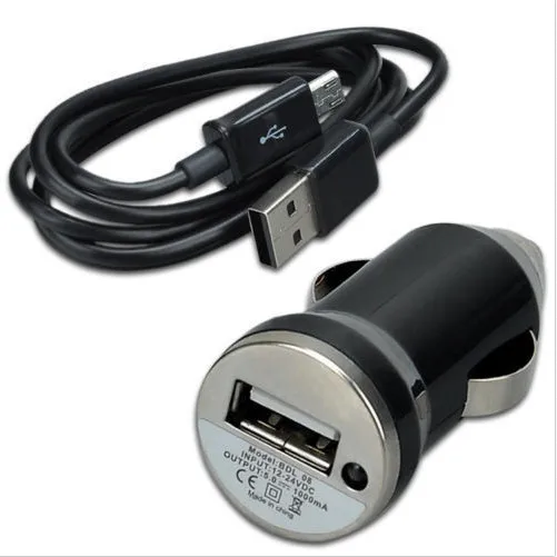Новое черное автомобильное зарядное устройство адаптер микро USB интерфейс