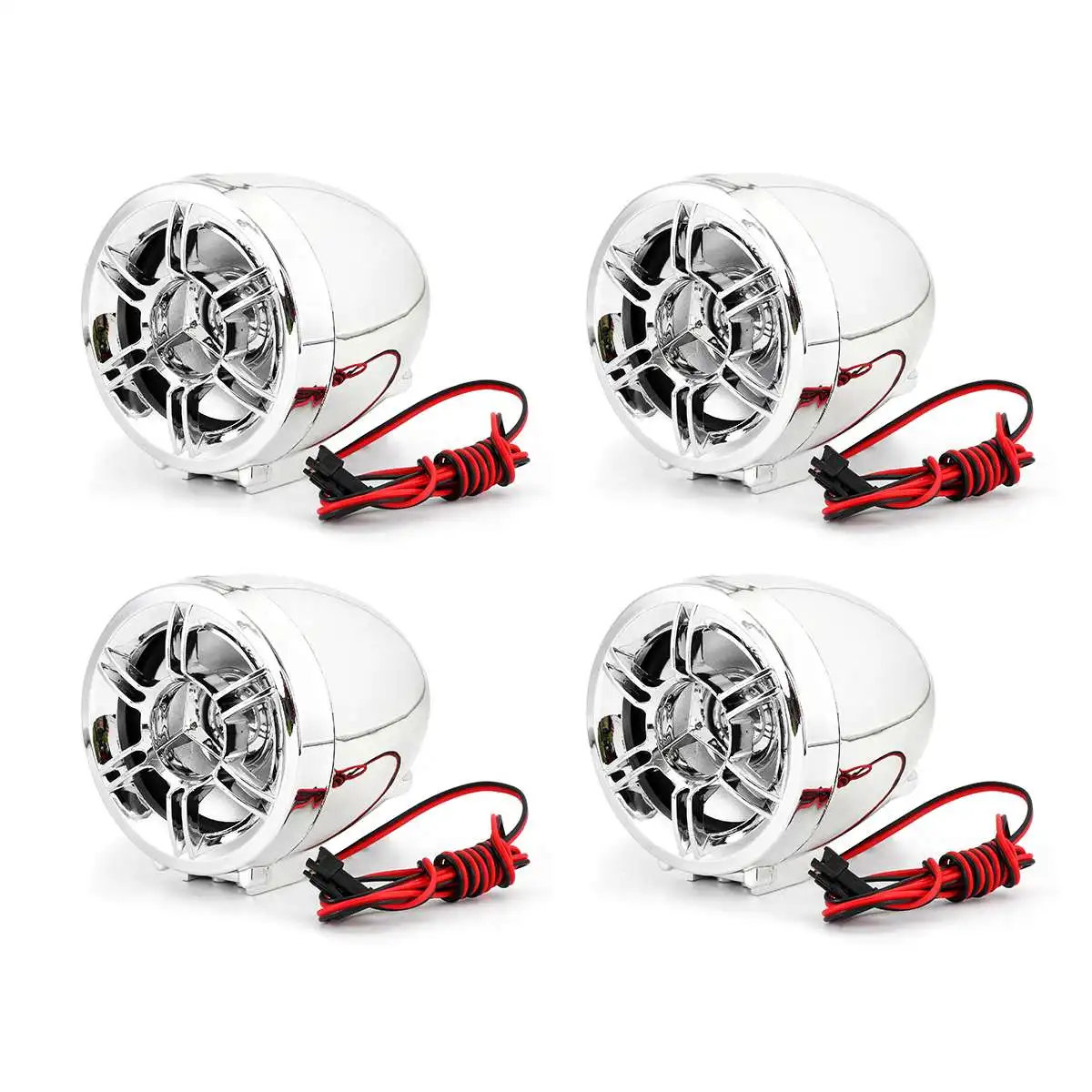 Мотоциклетная система усиления ATV + 4 хромированные звуковые колонки с bluetooth