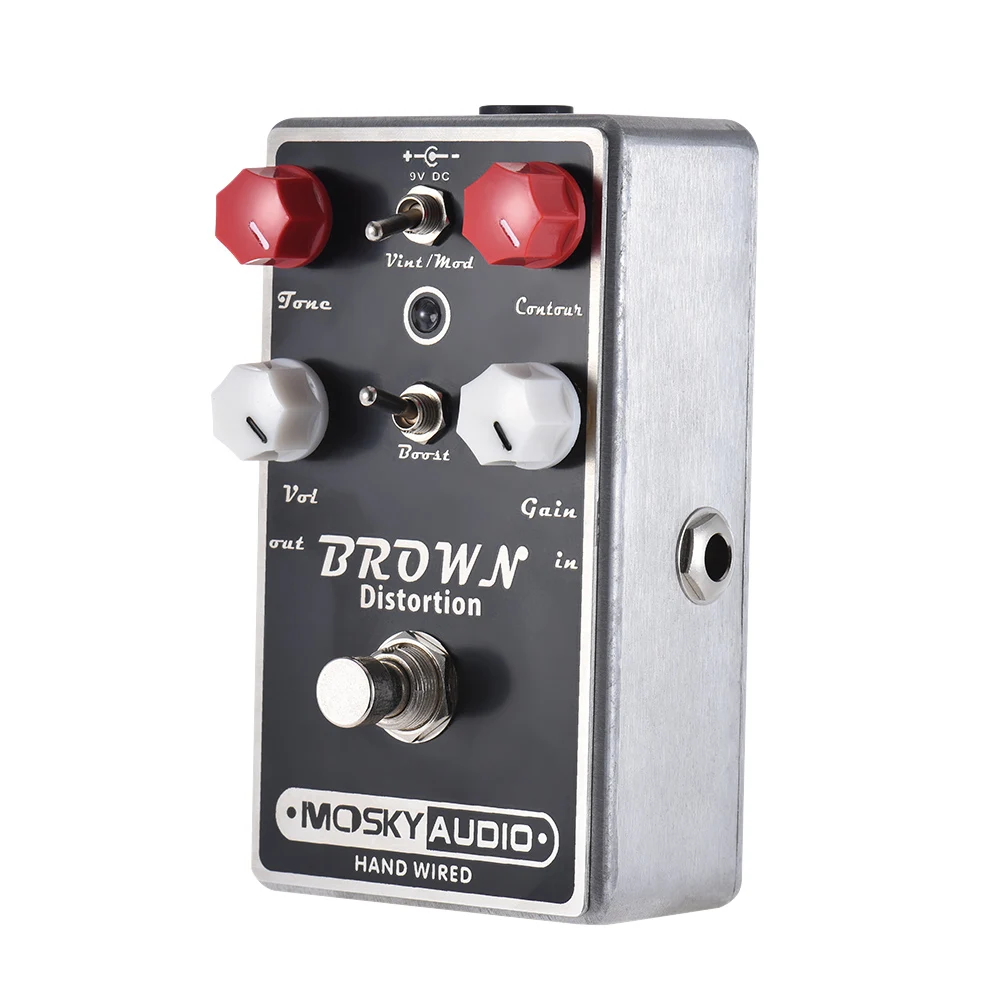 

MOSKY BROWN Guitar Pedal Distortion Guitar Effect Pedal Full Metal Shell True Bypass Guitar Parts & Accessories