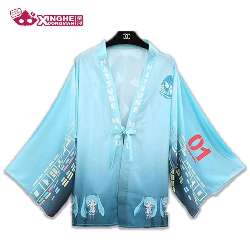 Milky Way Anime Hatsune Miku Haori Traditional Kimono Unisex Girl Harajuku Yukata Fans Lovers' | Тематическая одежда и