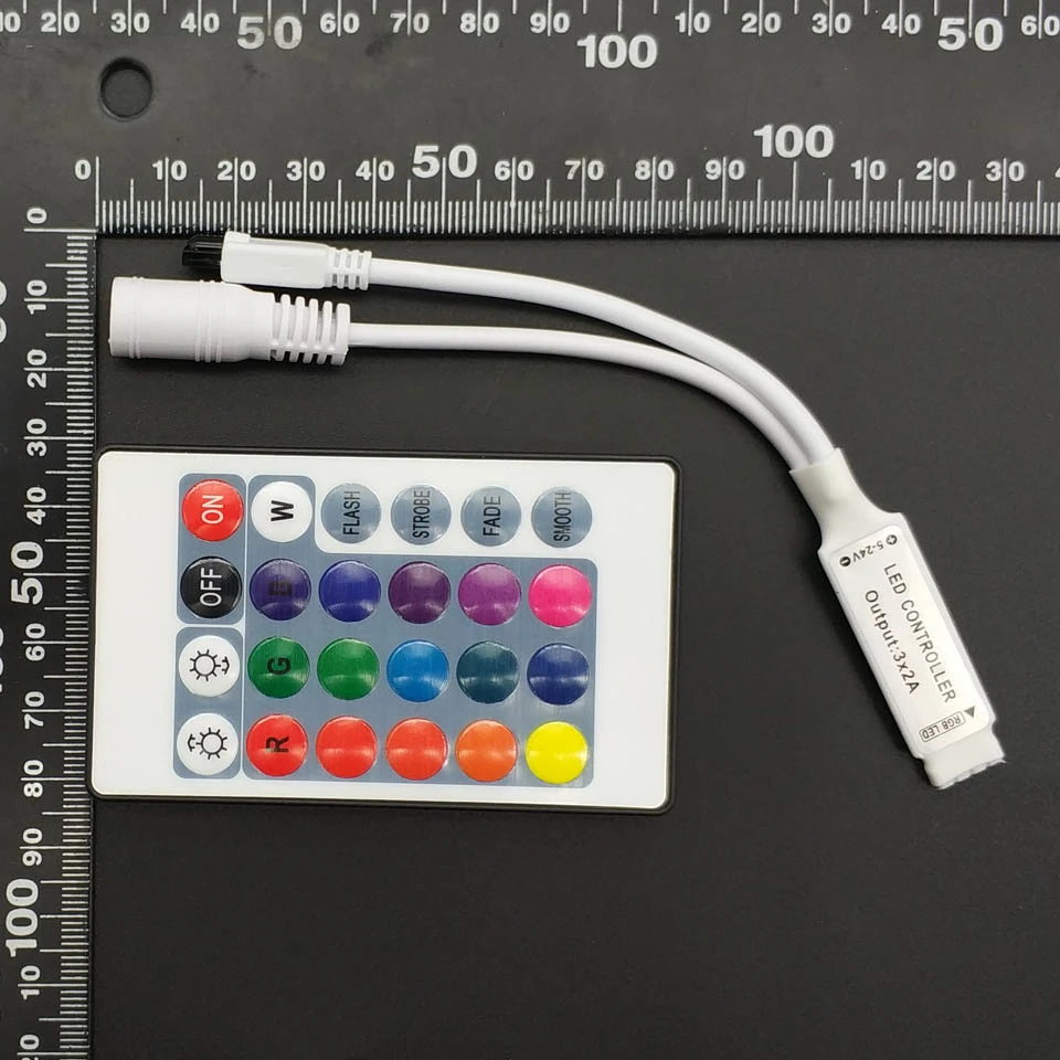 Универсальный мини контроллер RGB с 24 кнопками для SMD 3528 5050 Светодиодная лента