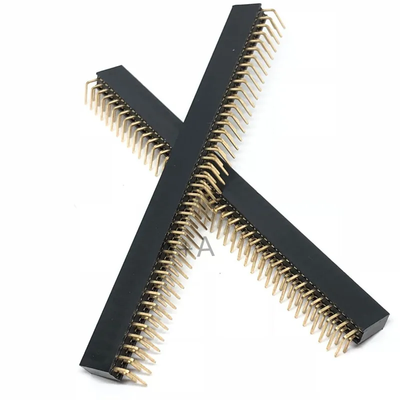5 шт. шаг 2 54 мм 2x40Pin 80 Pin гнездовой двухрядный правый угол прямой