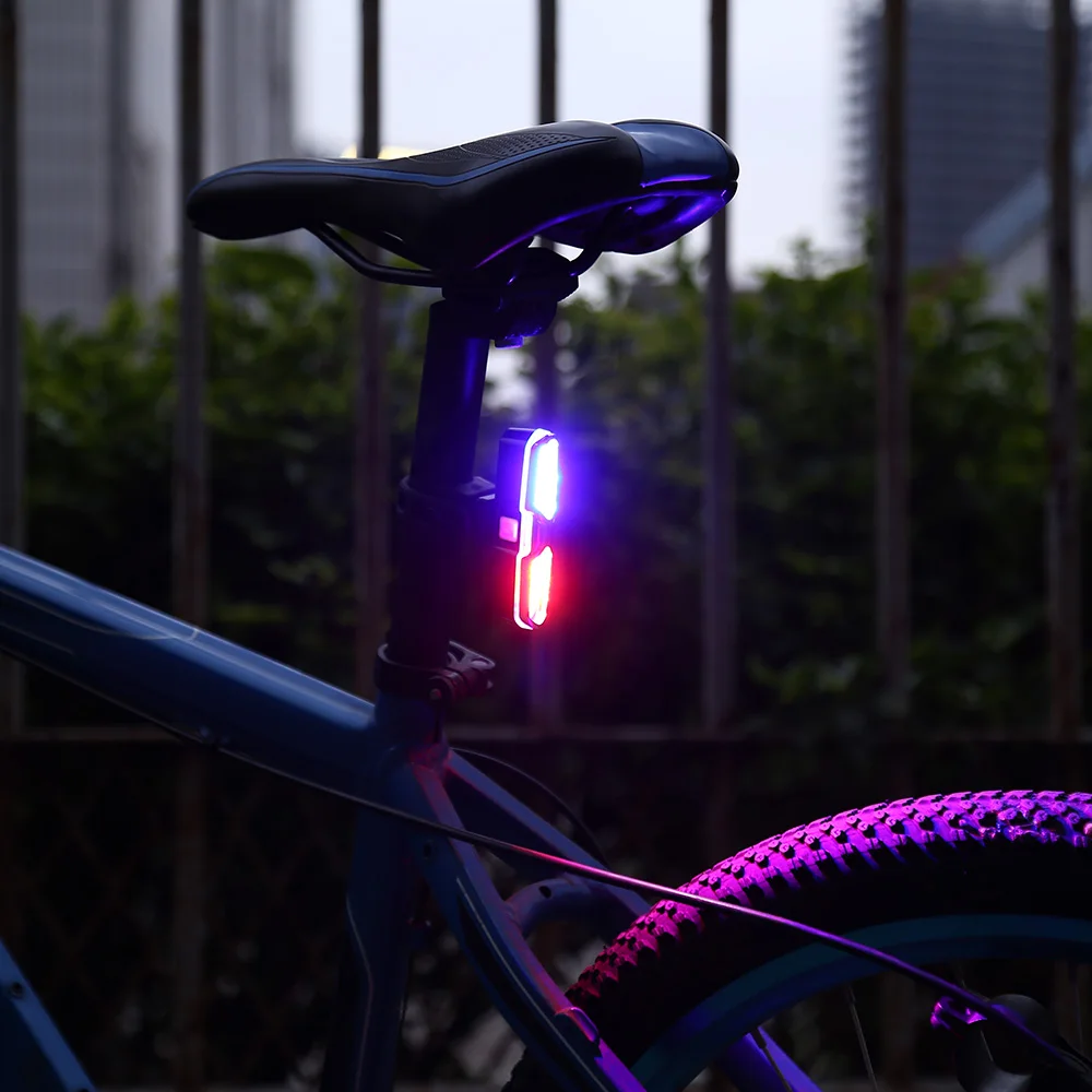 USB перезаряжаемая велосипедная Передняя светодиодная фара для велосипеда задний