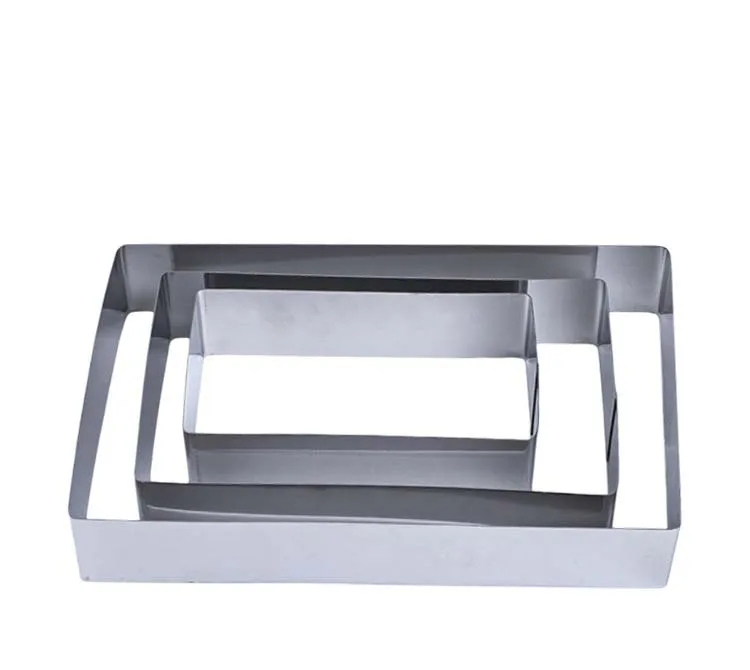 3 шт./компл. прямоугольный большой нержавеющая сталь Форма для пирога