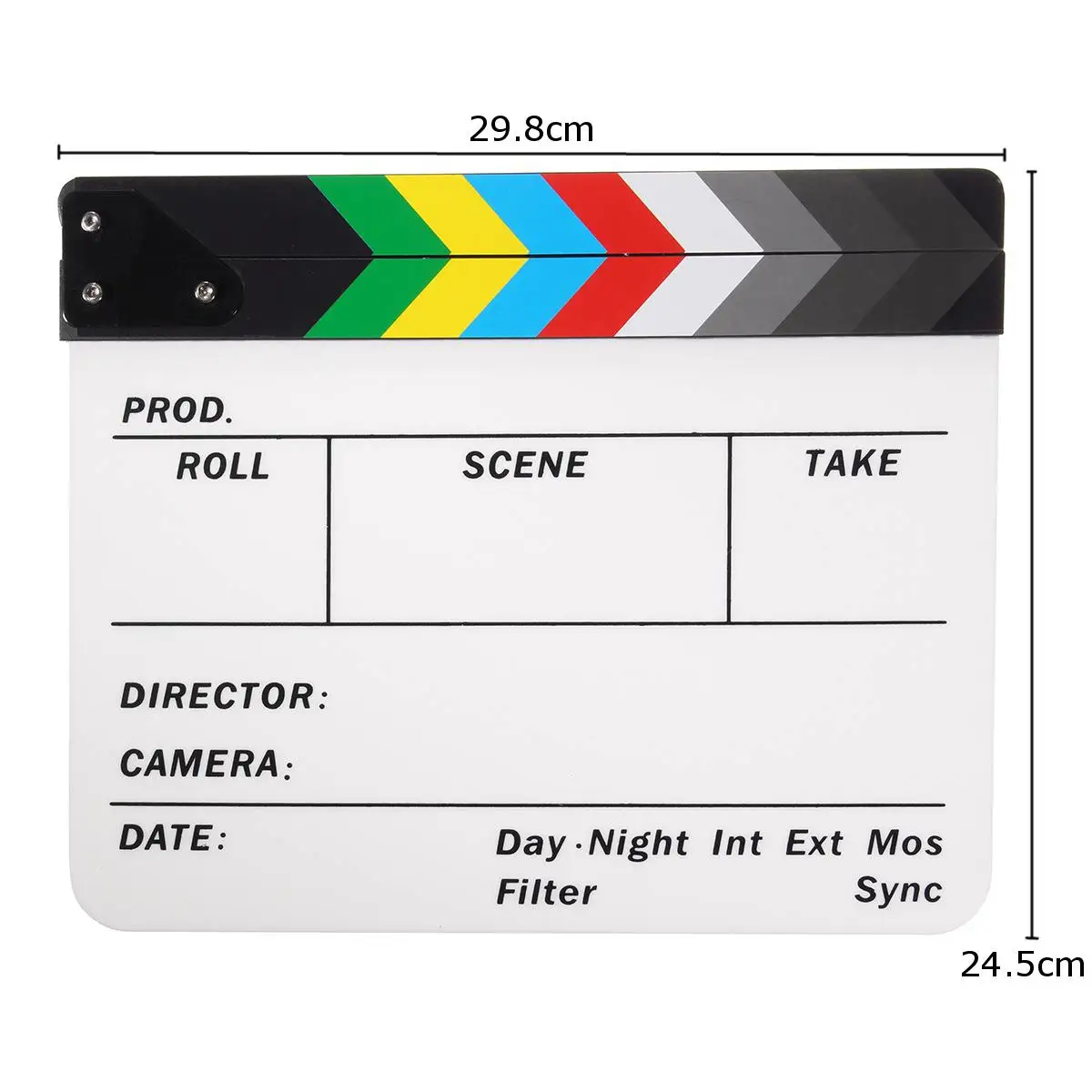 Профессиональная Красочная доска Clapperboard Clapper акриловый режиссер ТВ фильм Акция