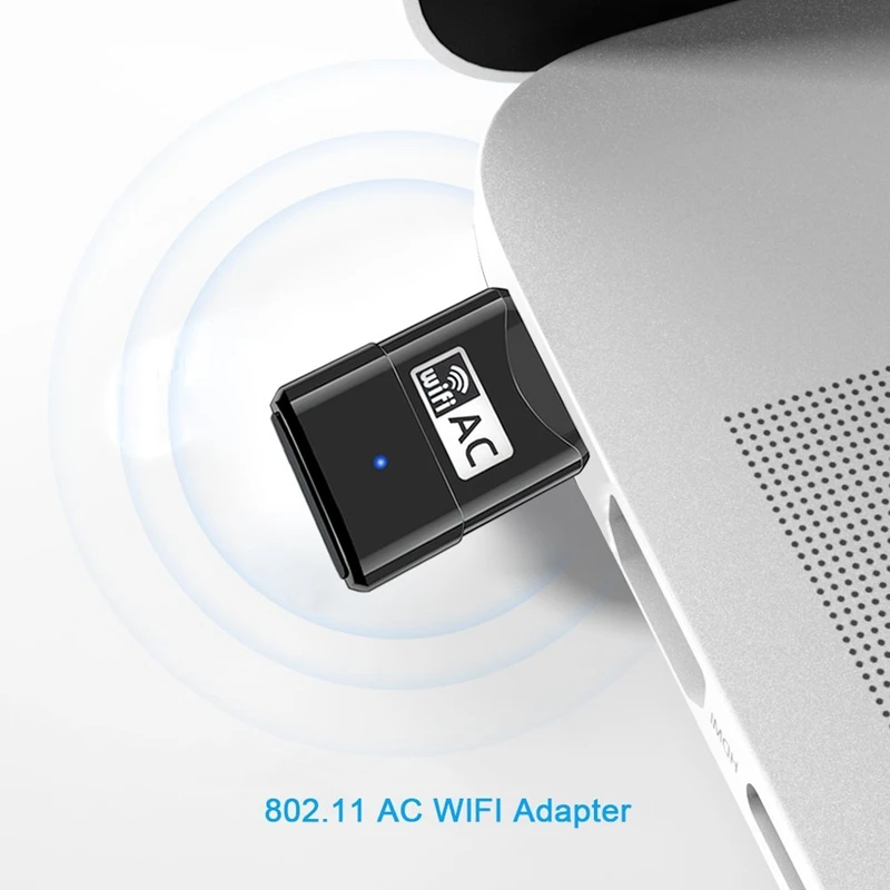 AC600Mbps беспроводной адаптер мини USB Wifi сетевой 802.11ac двухдиапазонный 2 4G/5G ключ для