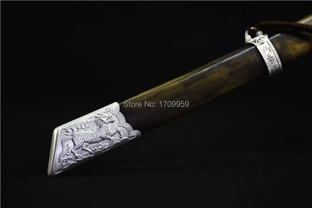 Китайский KungFu Broadsword династии Цин меч Кайлин да дао сильный высокомарганцевый