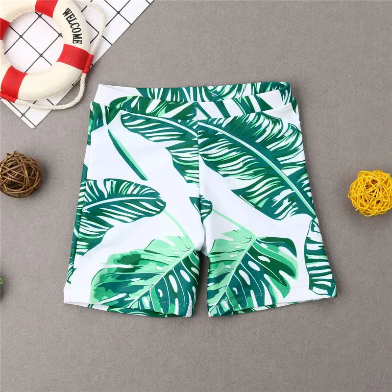 Новинка Одинаковые купальники для всей семьи Детские плавки мальчиков и девочек