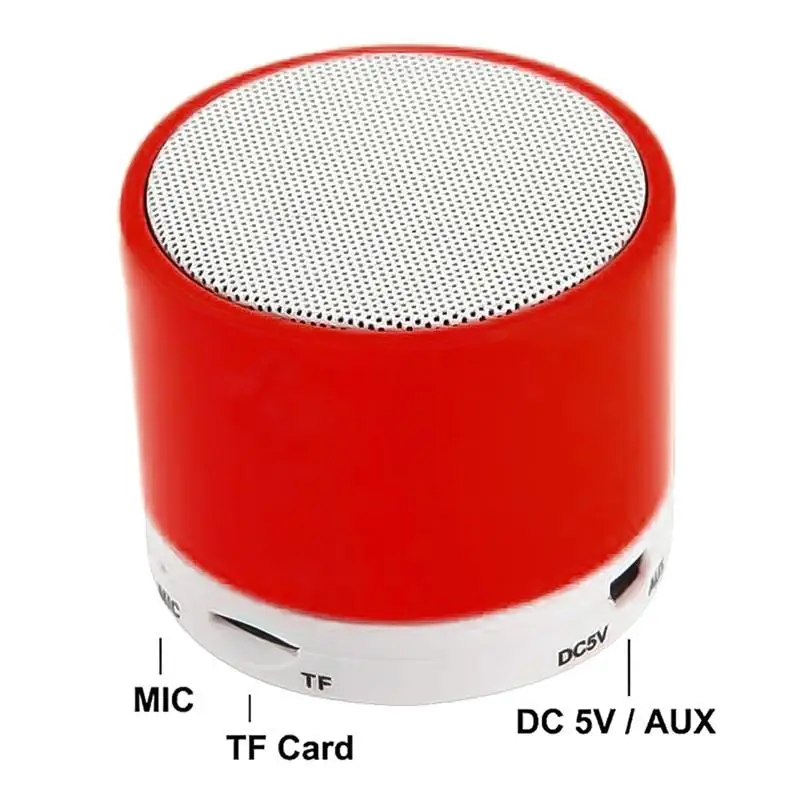 Мини динамик маленький громкий беспроводной Bluetooth синий MP3 музыкальный плеер