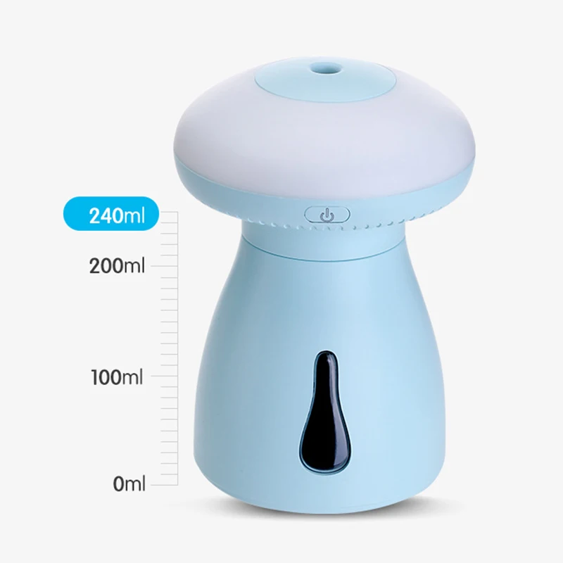 Cute Mushroom Lamp Humidifier Multifunction Office Home Air Mini Usb With Led Night Light | Бытовая техника
