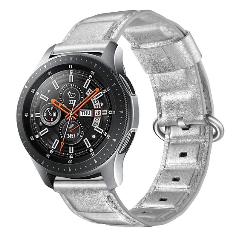 Ремешок из натуральной кожи для Samsung Galaxy Watch 46 мм ремешок в БАМБУКОВОМ стиле Gear S3