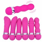 Розовый фаллоимитатор, вибратор, палочка, секс-игрушки для женщин, эротический взрослый Женский мастурбация влагалища, Анальная пробка, вибратор, товары для секса, секс-игрушки