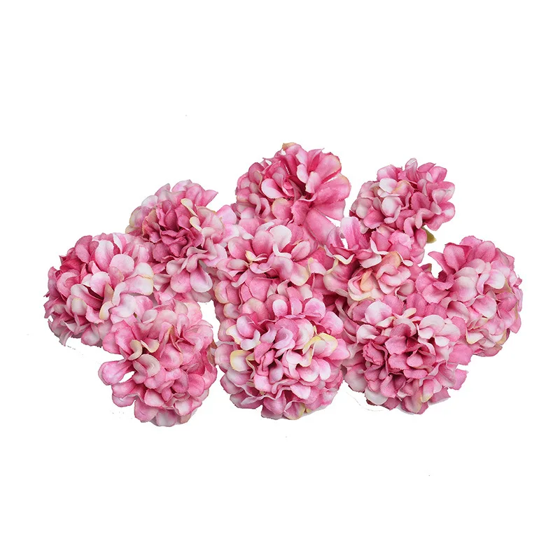 Hot Sale 10PCS/Set 4.5CM Artificial Flower Head Hydrangea Silk Gift Wedding Party Handmade DIY Home Decoration | Дом и сад