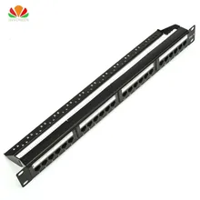 19in 1U шкаф стойка UTP 24 порта CAT6 патч-панель RJ45 сетевой кабель адаптер неэкранированный модульный Keystone Jack распределительная рамка