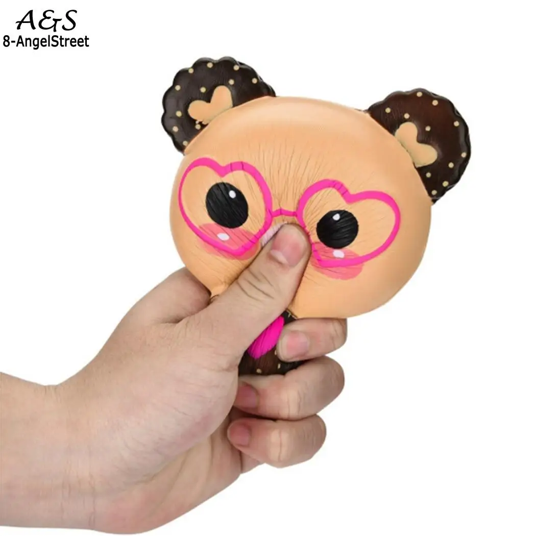 Милые очки медведь медленный рост Squeeze Toy Повседневный стресс унисекс это может