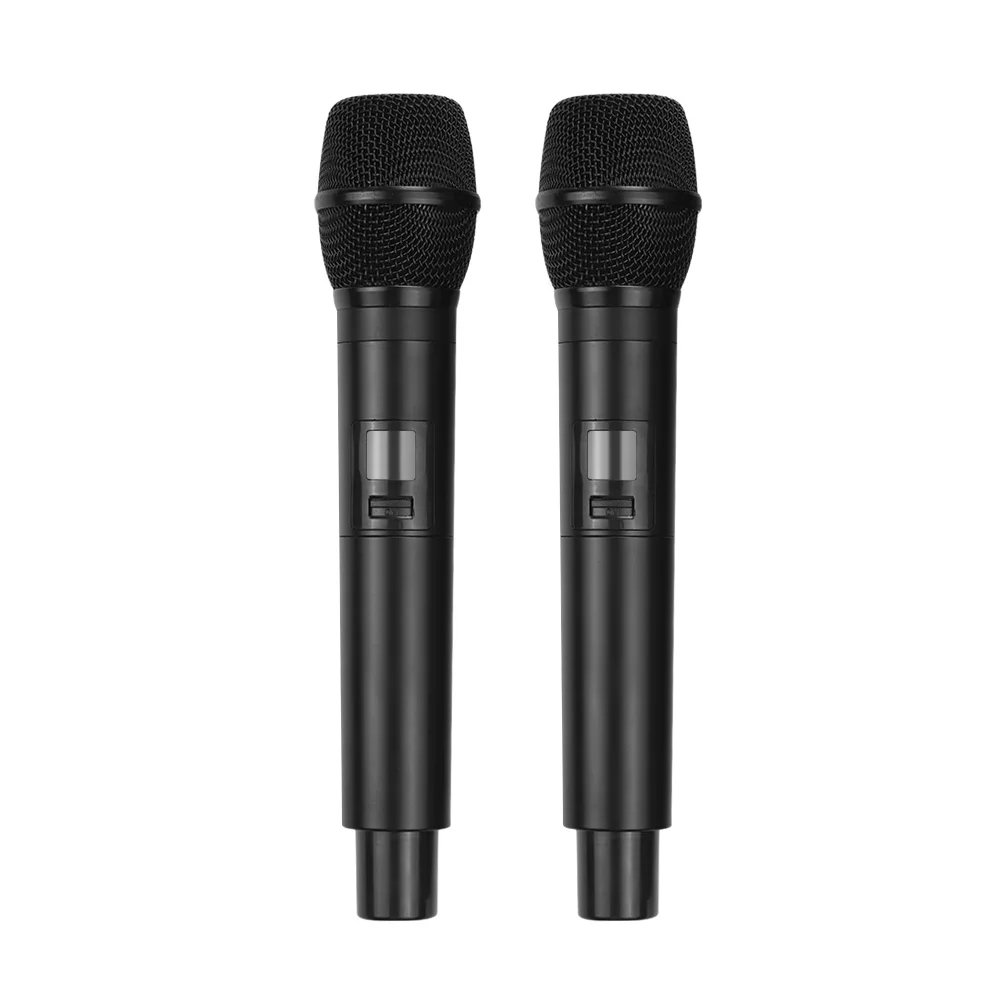 Беспроводная микрофонная система Muslady U1 UHF 2 ручных микрофона и 1 приемник с