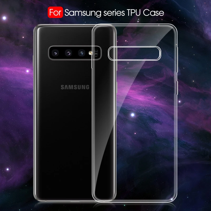 Для samsung A50 Прозрачный Силикон ТПЭ телефонные чехлы для Galaxy S10 S8 S9 A30 A40 A70 A20 A10 A7 A8 A6