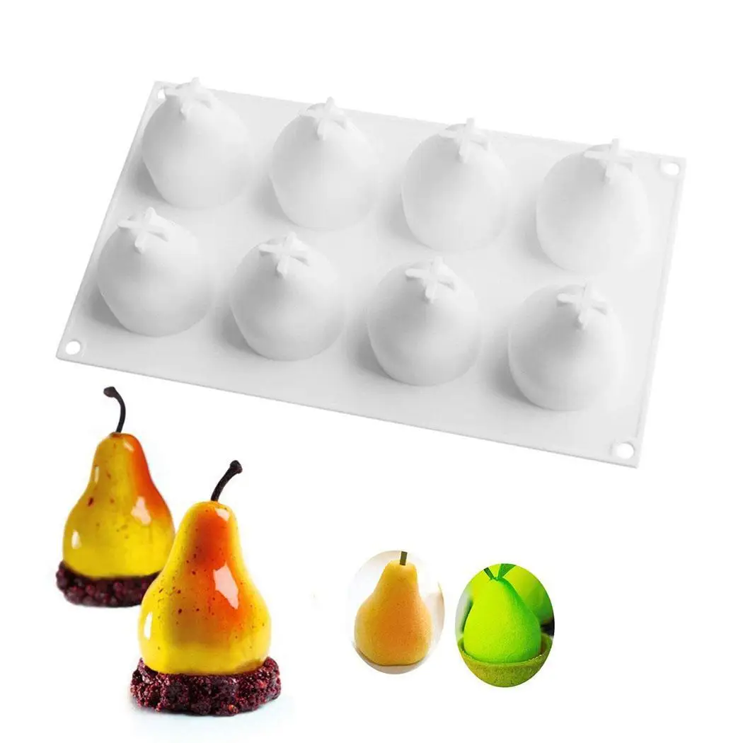 White Cake Nonstick Dessert Molds Silicone Chocolate Brownie Mousse Baking | Дом и сад