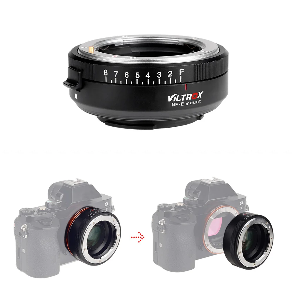 VILTROX NF E ручной фокус F адаптер объектива фокусное расстояние для Sony NEX
