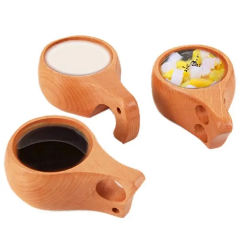 Ручная чашка Elm кофейная стеклянная деревянная кружка ручной работы для питья