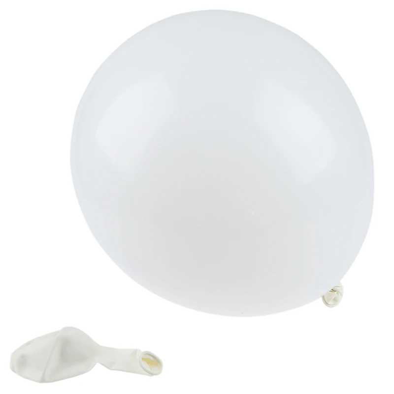 Plain White 12 Inches Helium Quality Latex Balloons - Pack of 100 | Канцтовары для офиса и дома