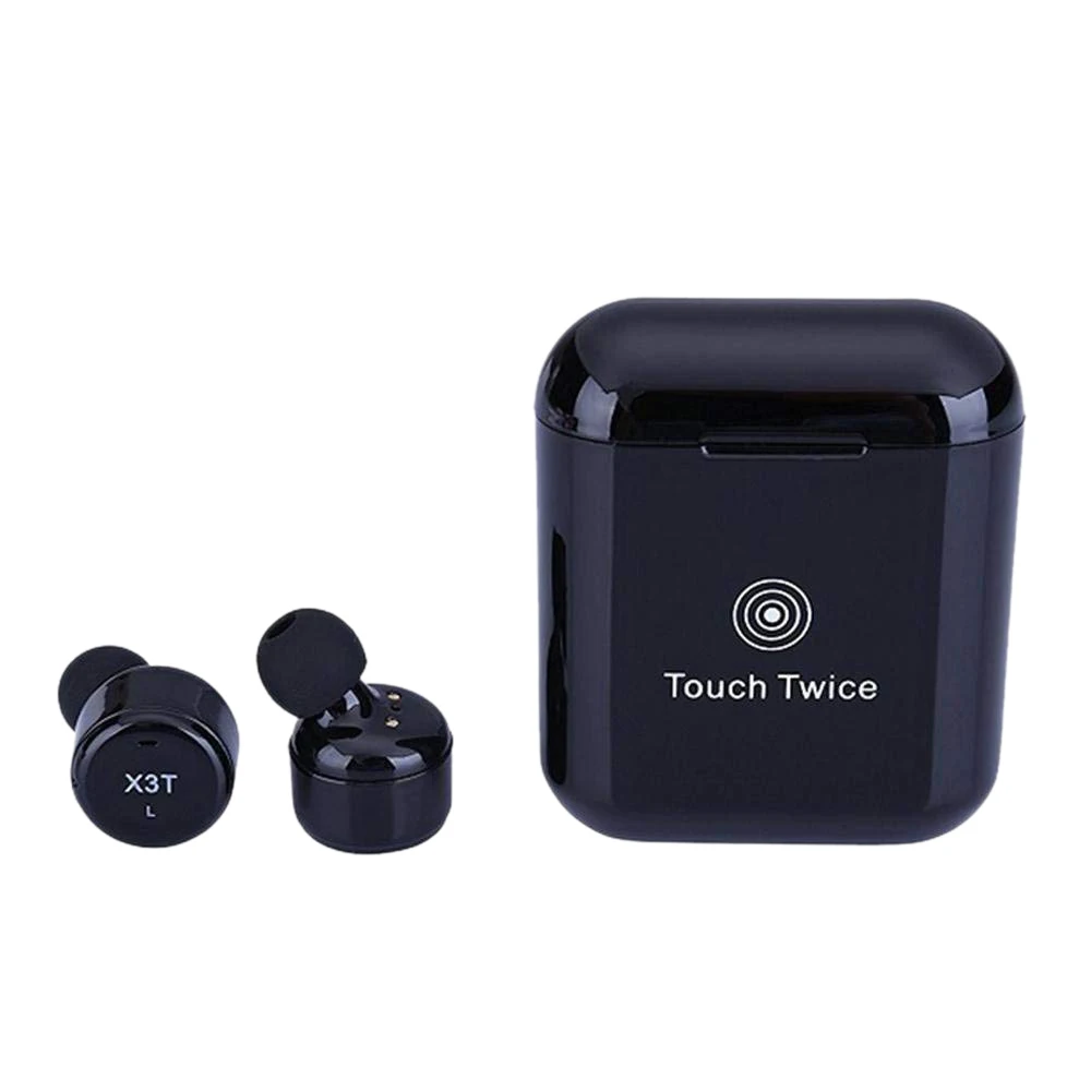 Top Deals X3T Touch-Control Wireless Bluetooth Stereo Earbuds True Cordless Headphones Headsets with Microphone Charging Box | Электроника