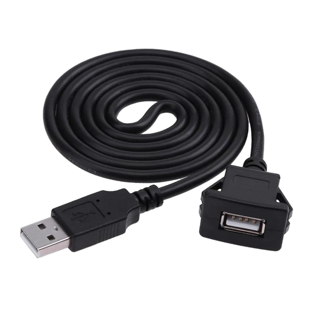 USB кабели MagiDeal 2 0 штекер гнездо Удлинительный кабель для автомобильного монтажа