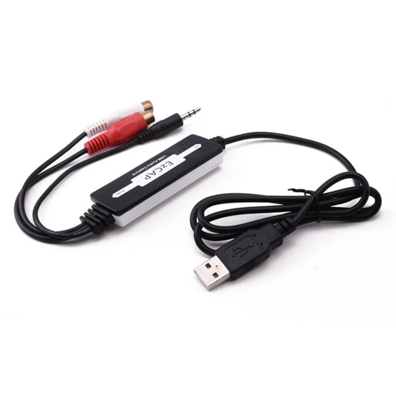 USB карта захвата аудио для виниловых кассетных лент в цифровой MP3 конвертер