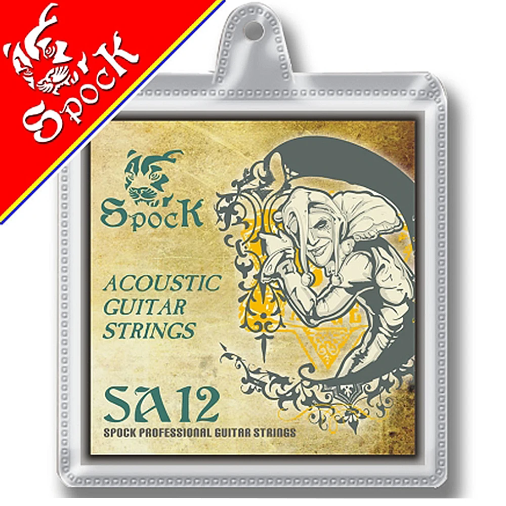 

Spock SA12 Silver Plated Acoustic Guitar Strings Stainless Steel Core 010-047 inch Silver Plated Copper Alloy Wound