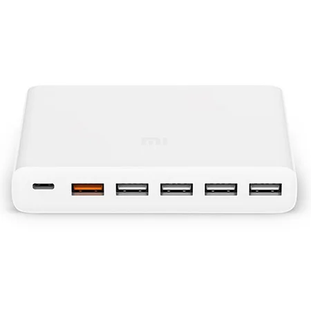 Оригинальный адаптер для быстрой зарядки Xiaomi 5 X 1 60 Вт QC3.0 с защитой от 4 USB выходных
