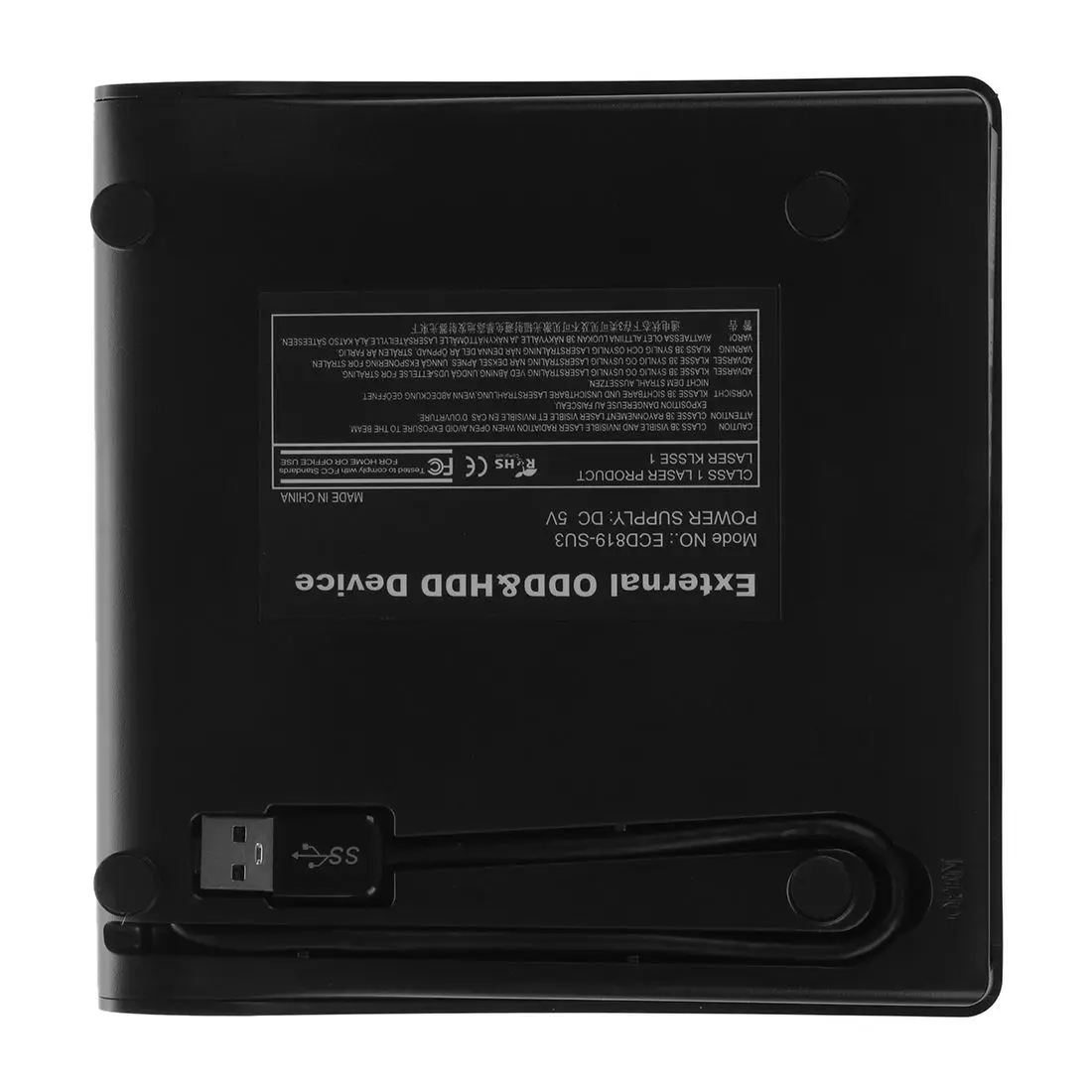 Semoic USB 3 0 Мобильный Внешний чехол для 12 7 мм SATA CD DVD BD-ROM BD-RE Drive BK полезные |
