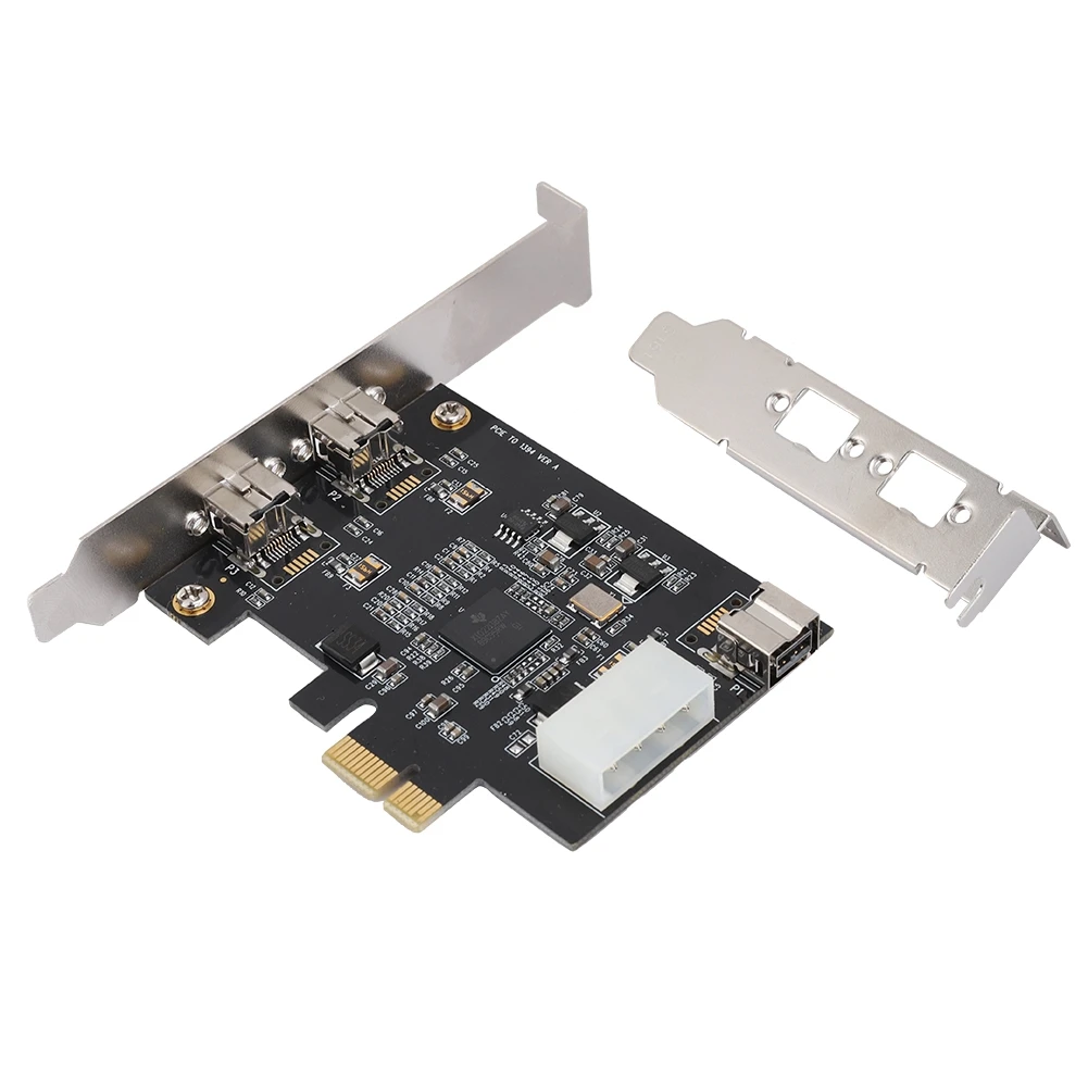 Карта видеозахвата PCI E с 3 портами 1394B 800 Мбит/с контроллер карта адаптера FireWire PCIe