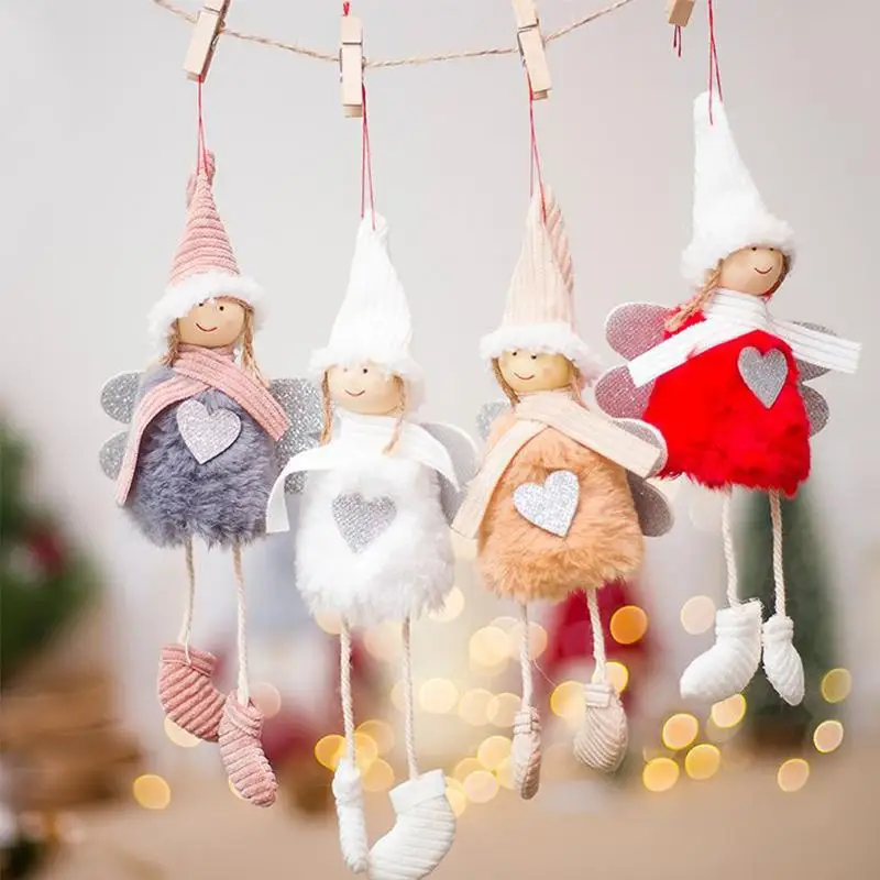 2019 Christmas Decoration Cute Angel Plush Doll Pendant House Tree Creative Accessories | Дом и сад