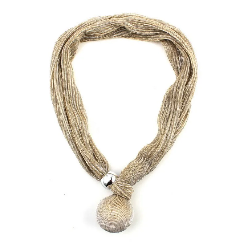 Цепочка с кулоном женская из шелкового шнура ожерелье подвеской больших бусин и