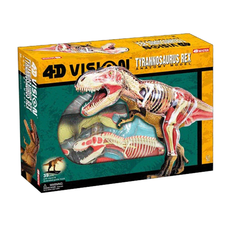 

Big Tyrannosaurus triceratops Velociraptor 4d master puzzle Assembling toy Animal Biology Dinosaur organ anatomical model