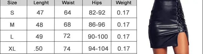 

New Womens Clothes Leather Pencil Bodycon High Waist 2017 Lace Up Skirt Black Leather Short Mini A-Line Skirts