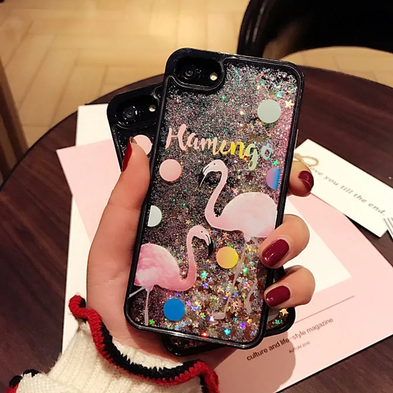 Чехол kisscase для iPhone 6 6S 7 8 Plus чехол мобильного телефона с рисунком фламинго S