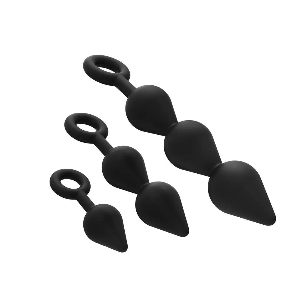 LI BO Women Adult Sex Anal Plug Stick Massage Masturbation Tool Play Pull Ring Ball Men Adults Cork Beads Anals Chain |