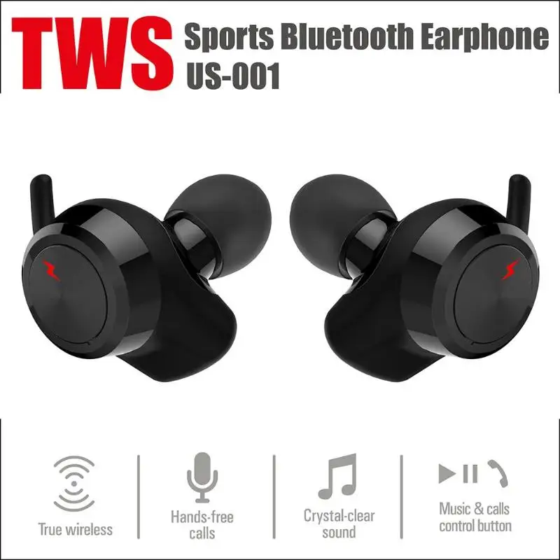 US001 Mini TWS беспроводной Bluetooth 4 2 наушники капельки со стерео гарнитурой с