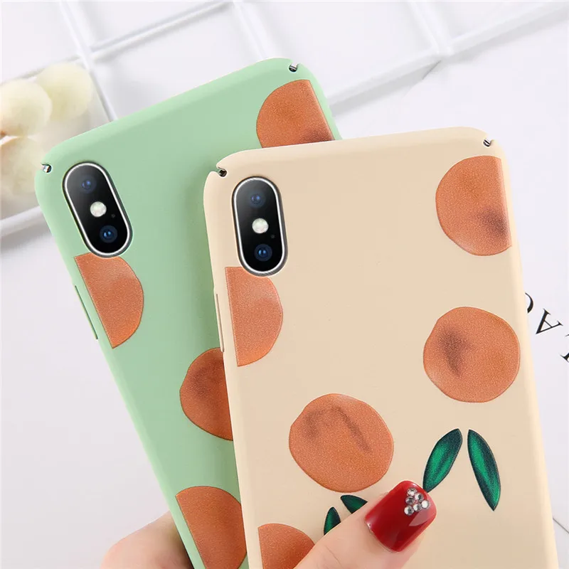 Чехол для телефона USLION в стиле ретро с изображением фруктов iPhone X XS XR Xs Max чехол 6 6S 7