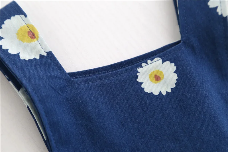 New 2018 Spring and Summer Clothes for Girl Cowboy Suspenders Dress Cute Baby Girls Denim Floral Toddler Dresses | Детская одежда и